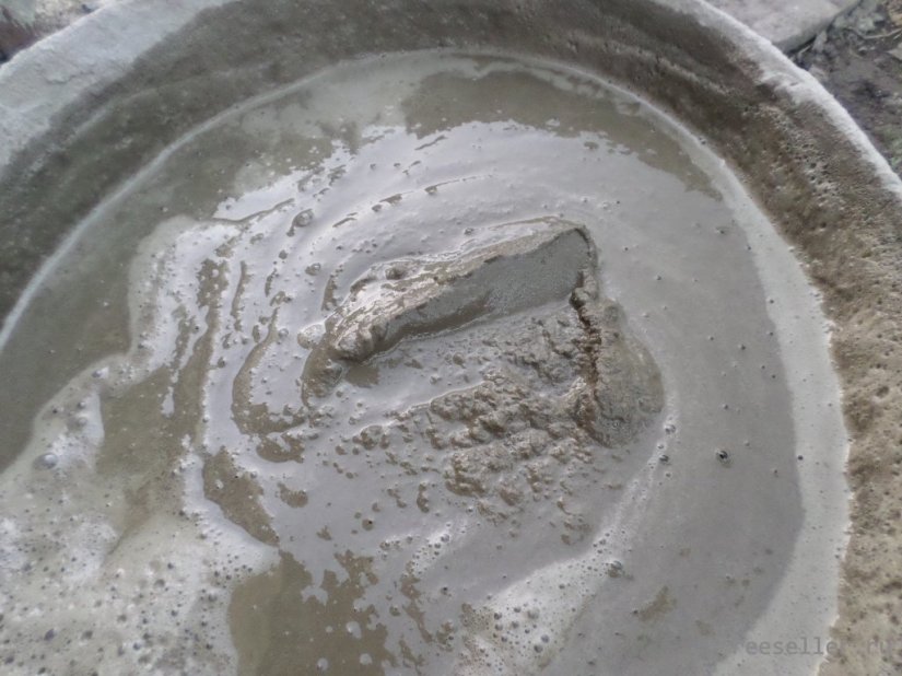 приготовление песочно цементного раствора
