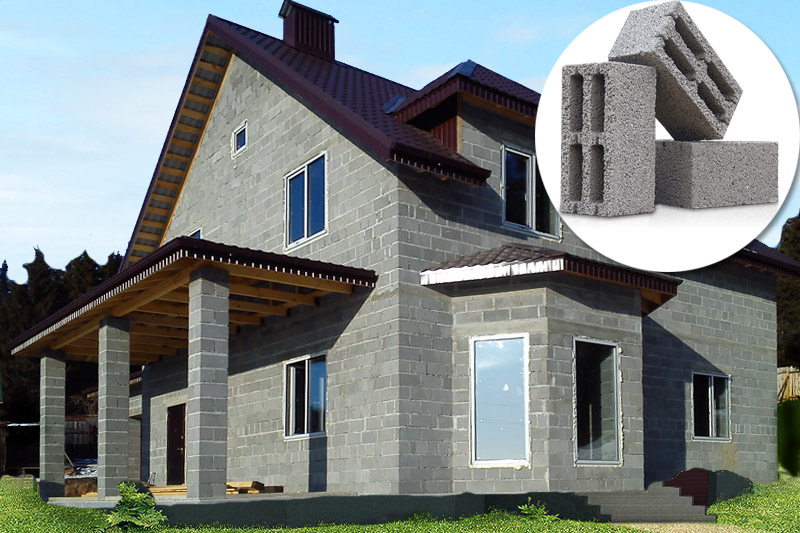 Строительство дома из керамзитобетона цена бетона отделитель
